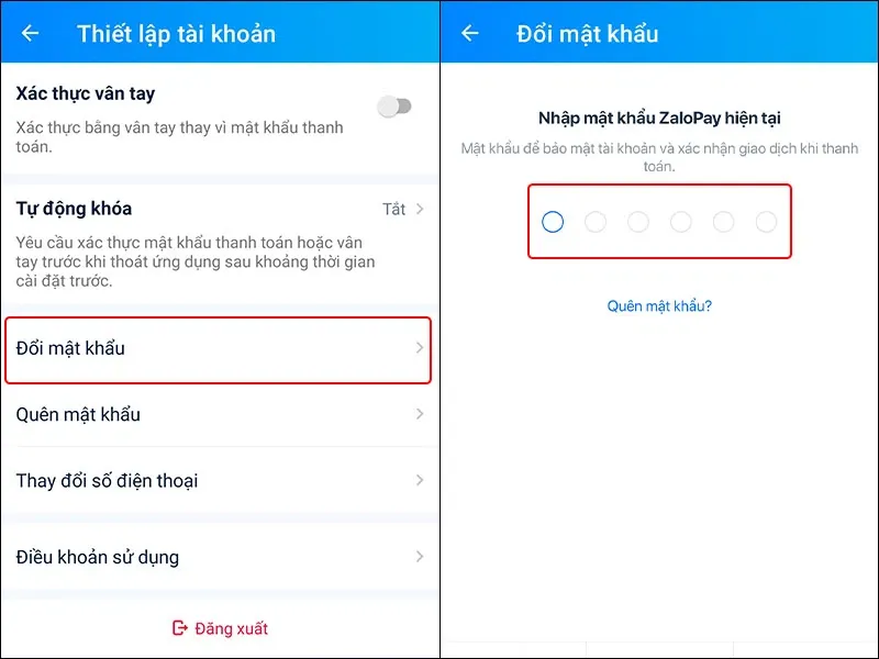 Cách thay đổi mật khẩu ZaloPay một cách đơn giản và nhanh chóng