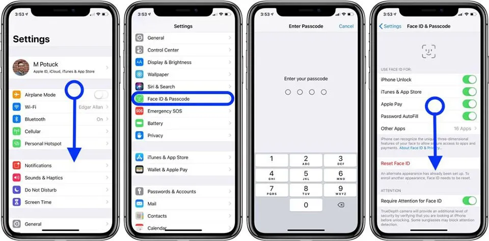 Cách thay đổi mật mã trên iPhone, iPad