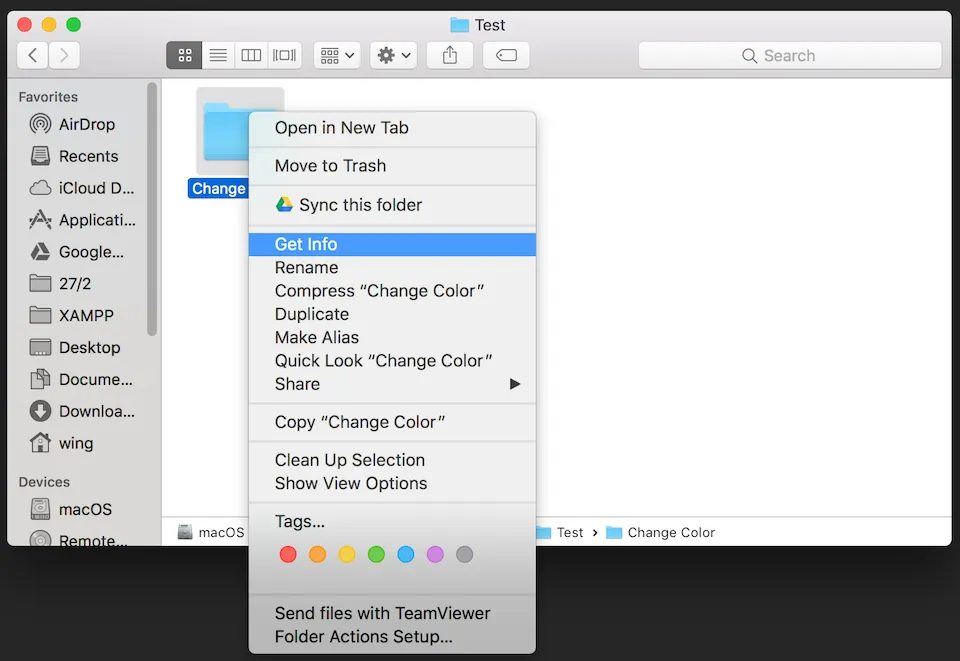 Cách thay đổi màu sắc của thư mục trên hệ điều hành macOS