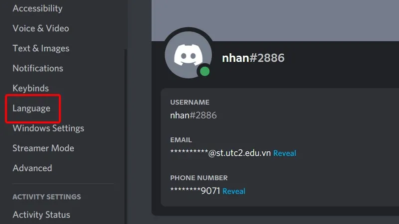 Cách thay đổi ngôn ngữ Discord sang tiếng Việt cực đơn giản