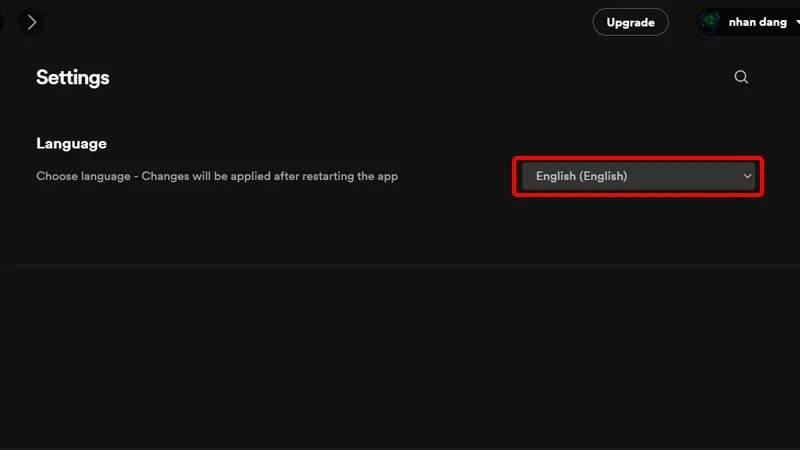 Cách thay đổi ngôn ngữ Spotify sang tiếng Việt trên máy tính cực dễ