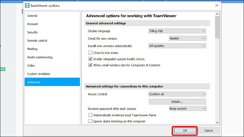 Cách thay đổi ngôn ngữ TeamViewer trên máy tính sang tiếng Việt cực đơn giản