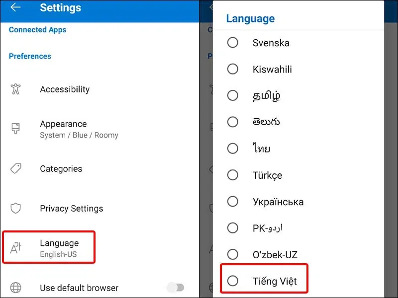 Cách thay đổi ngôn ngữ trên Outlook sang tiếng Việt đơn giản