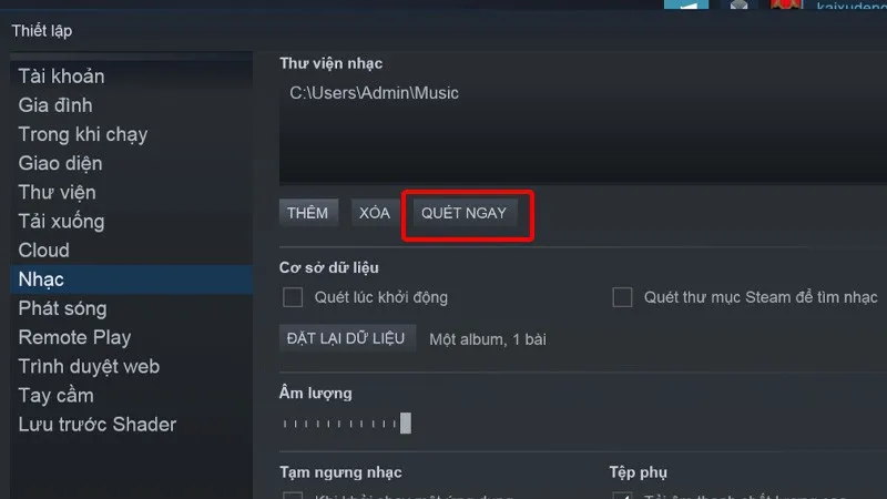 Cách thay đổi nhạc chuông thông báo Steam trên điện thoại, máy tính cực dễ