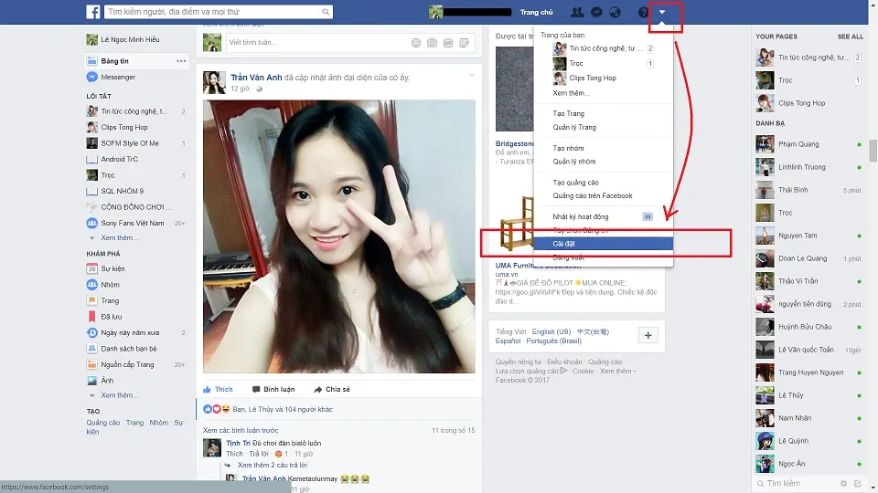 Cách thay đổi thông tin cá nhân Facebook