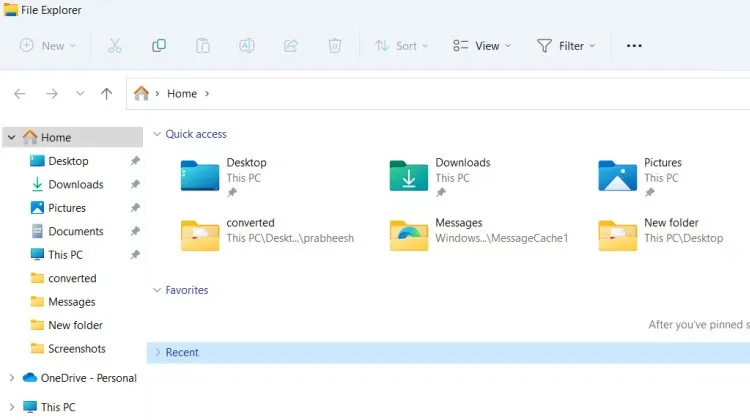 Cách thay đổi thư mục khởi động mặc định trong Windows 11 File Explorer