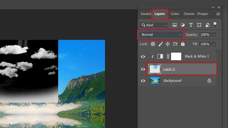 Cách thêm đám mây vào ảnh trong Photoshop cực kỳ đơn giản