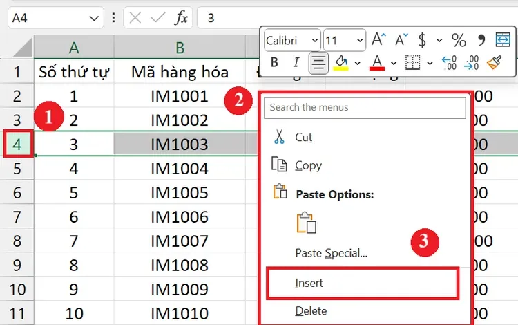 Cách thêm dòng trong Excel, thủ thuật đơn giản mà người dùng Excel cần phải biết