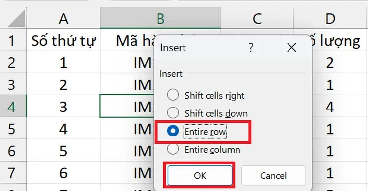 Cách thêm dòng trong Excel, thủ thuật đơn giản mà người dùng Excel cần phải biết