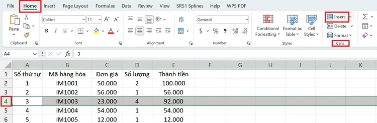 Cách thêm dòng trong Excel, thủ thuật đơn giản mà người dùng Excel cần phải biết