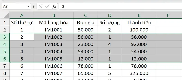 Cách thêm dòng trong Excel, thủ thuật đơn giản mà người dùng Excel cần phải biết