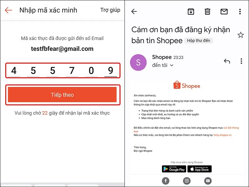 Cách thêm email nhận hóa đơn trên ứng dụng Shopee cực dễ