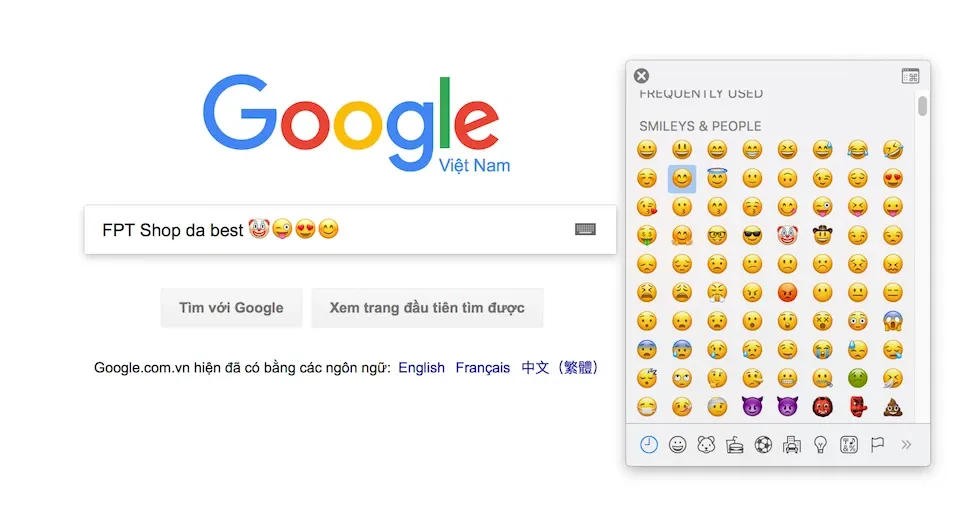 Cách thêm nhanh biểu tượng emoji trên hệ điều hành macOS