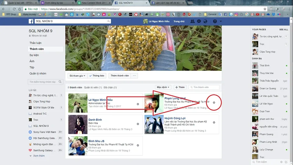 Cách thêm quản trị viên cho nhóm trên Facebook