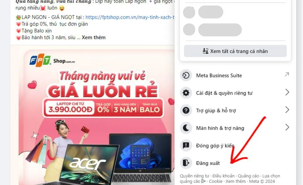 Cách thêm tài khoản Facebook và chuyển đổi tài khoản trên phiên bản ứng dụng năm 2024 