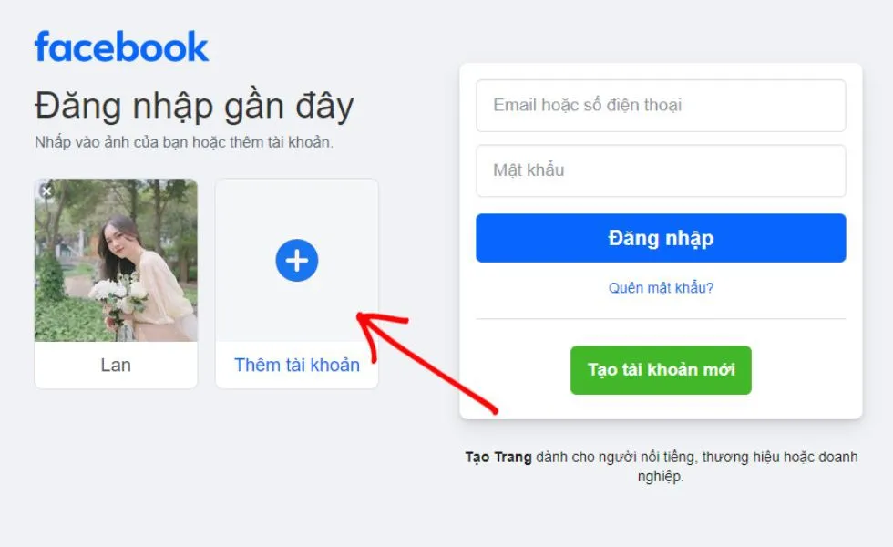 Cách thêm tài khoản Facebook và chuyển đổi tài khoản trên phiên bản ứng dụng năm 2024 