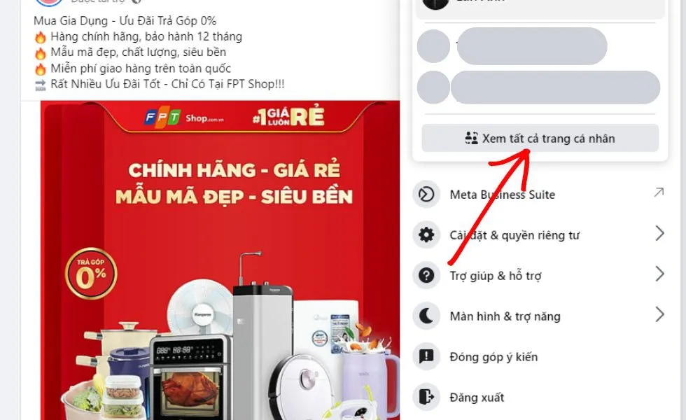 Cách thêm tài khoản Facebook và chuyển đổi tài khoản trên phiên bản ứng dụng năm 2024 