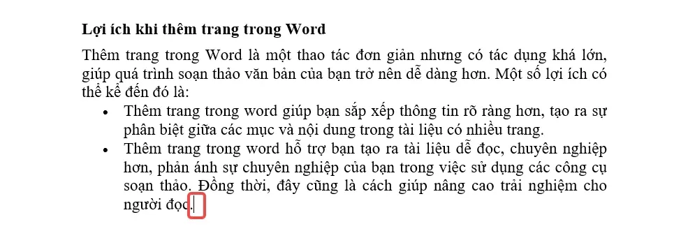 Cách thêm trang, tách trang trong Word trên điện thoại và máy tính