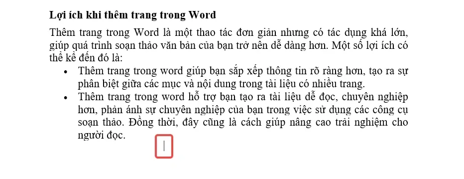 Cách thêm trang, tách trang trong Word trên điện thoại và máy tính