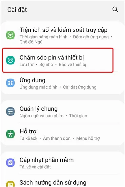 Cách thêm ứng dụng vào chế độ nghỉ sâu trên điện thoại Samsung vô cùng đơn giản