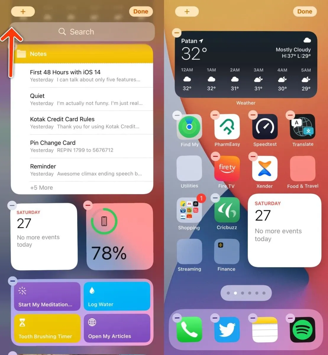 Cách thêm Widget vào màn hình chính trên iOS 14