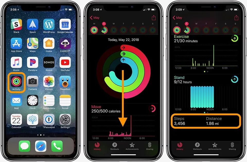 Cách theo dõi số bước đi hằng ngày trên Apple Watch