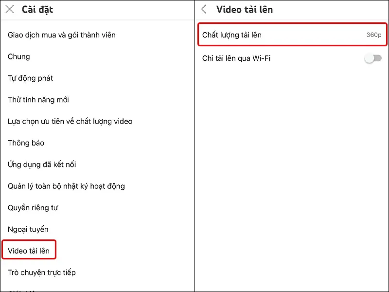 Cách thiết lập chất lượng video tải lên YouTube dễ dàng