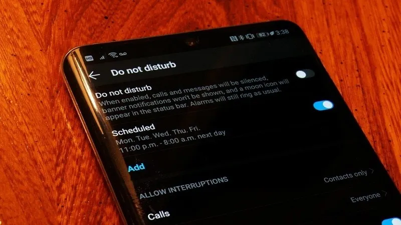 Cách thiết lập chế độ Do Not Disturb trên Android 10 theo ý muốn