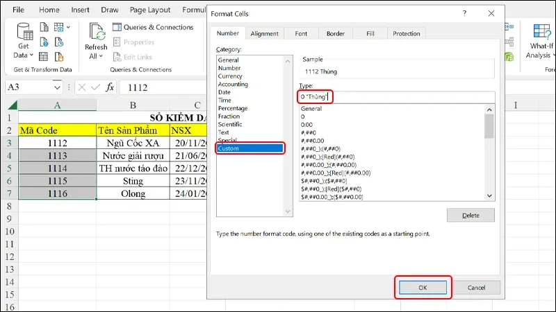 Cách thiết lập định dạng đơn vị trong Excel theo mong muốn của bạn