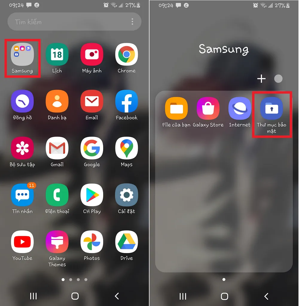 Cách thiết lập và sử dụng Thư mục bảo mật trên điện thoại Samsung