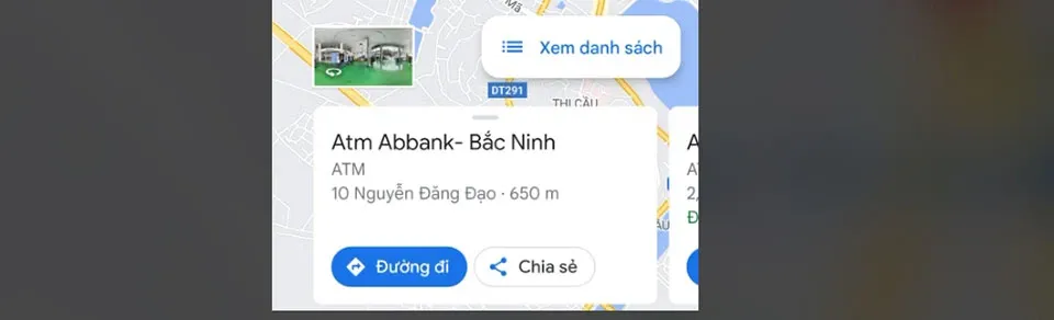 Cách tìm cây ATM gần nhất trên điện thoại qua Google Maps