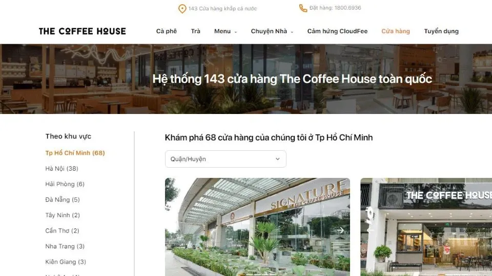 Cách tìm cửa hàng The Coffee House gần đây – Gợi ý một số cửa hàng tại TP.HCM cho bạn