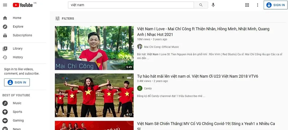 Cách tìm kiếm bằng giọng nói trên YouTube của máy tính