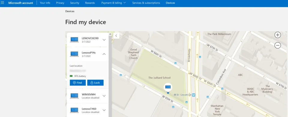 Cách tìm laptop Windows 11 bị mất bằng Find My Device