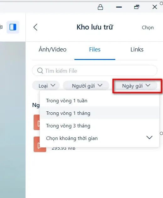 Cách tìm tin nhắn gốc của hình ảnh và tệp file chia sẻ trên Zalo