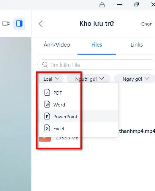 Cách tìm tin nhắn gốc của hình ảnh và tệp file chia sẻ trên Zalo