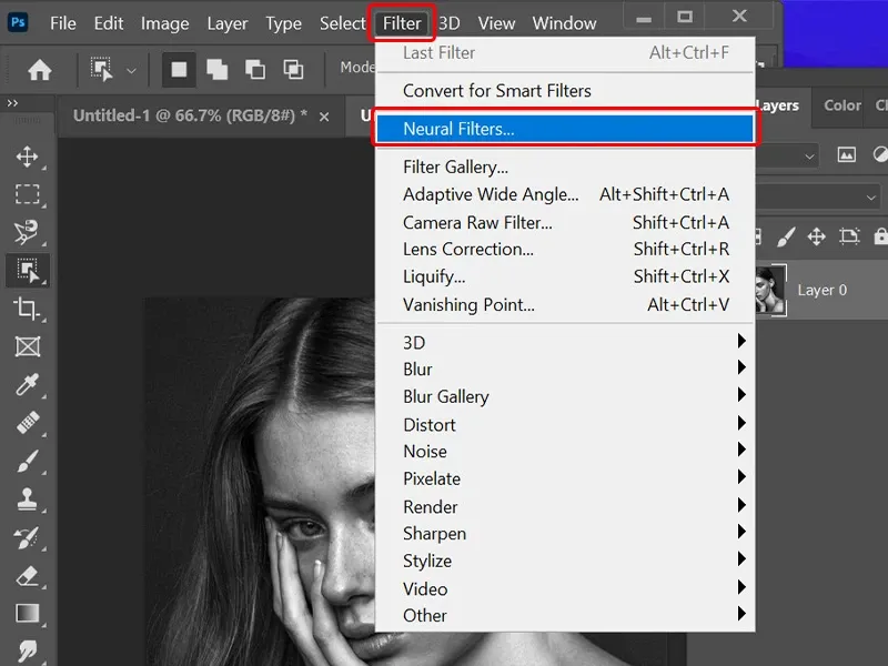 Cách tô màu cho ảnh đen trắng trong Adobe Photoshop 2021