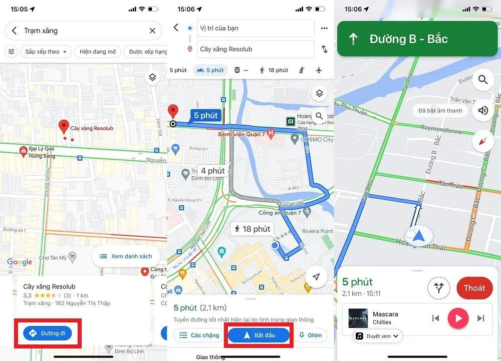 Cách tra cứu cây xăng gần đây nhất bằng Google Maps trên điện thoại cực kỳ tiện lợi