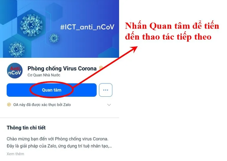 Cách tra cứu tình hình dịch COVID-19 trên Zalo