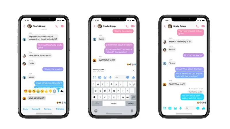 Cách trả lời tin nhắn cụ thể trong group Facebook Messenger