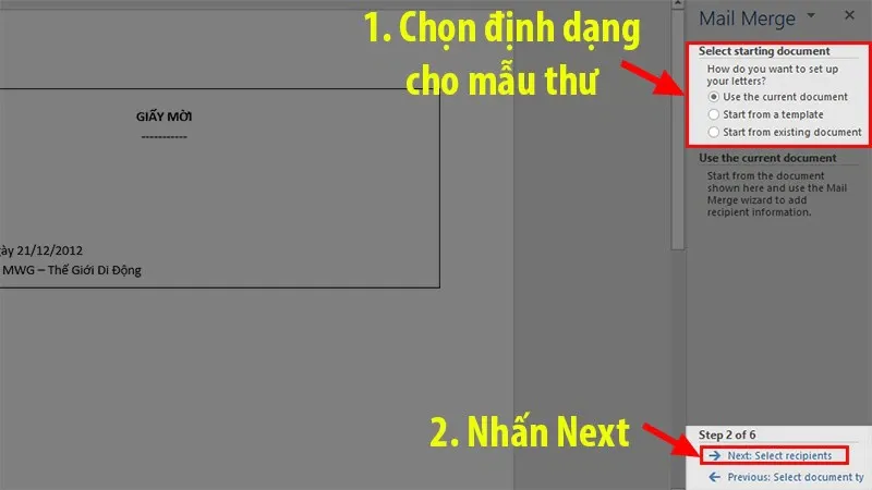 Cách trộn thư trong Word đơn giản nhưng không phải ai cũng biết