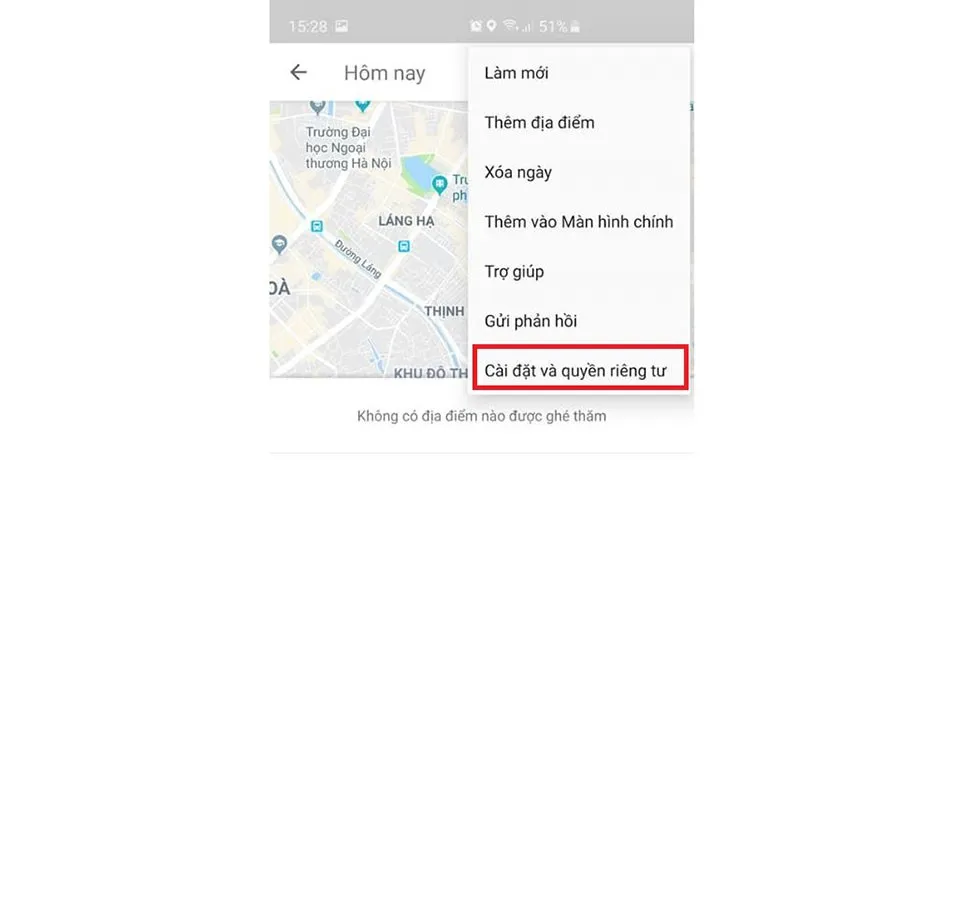 Cách tự động xóa lịch sử vị trí trên Google Maps