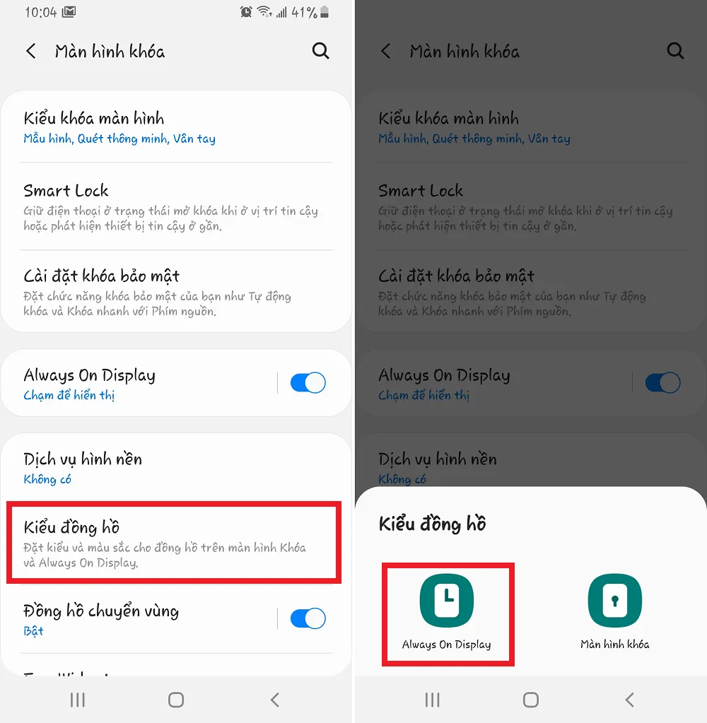 Cách tùy chỉnh màn hình Always on Display trên Samsung