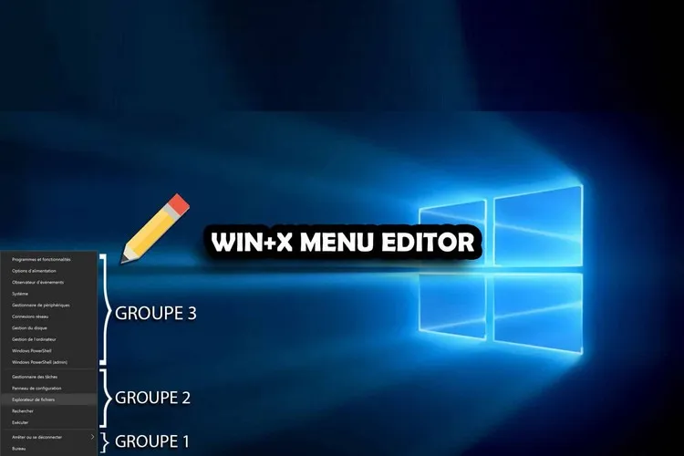 Cách tùy chỉnh menu Power bằng Win + X Menu Editor