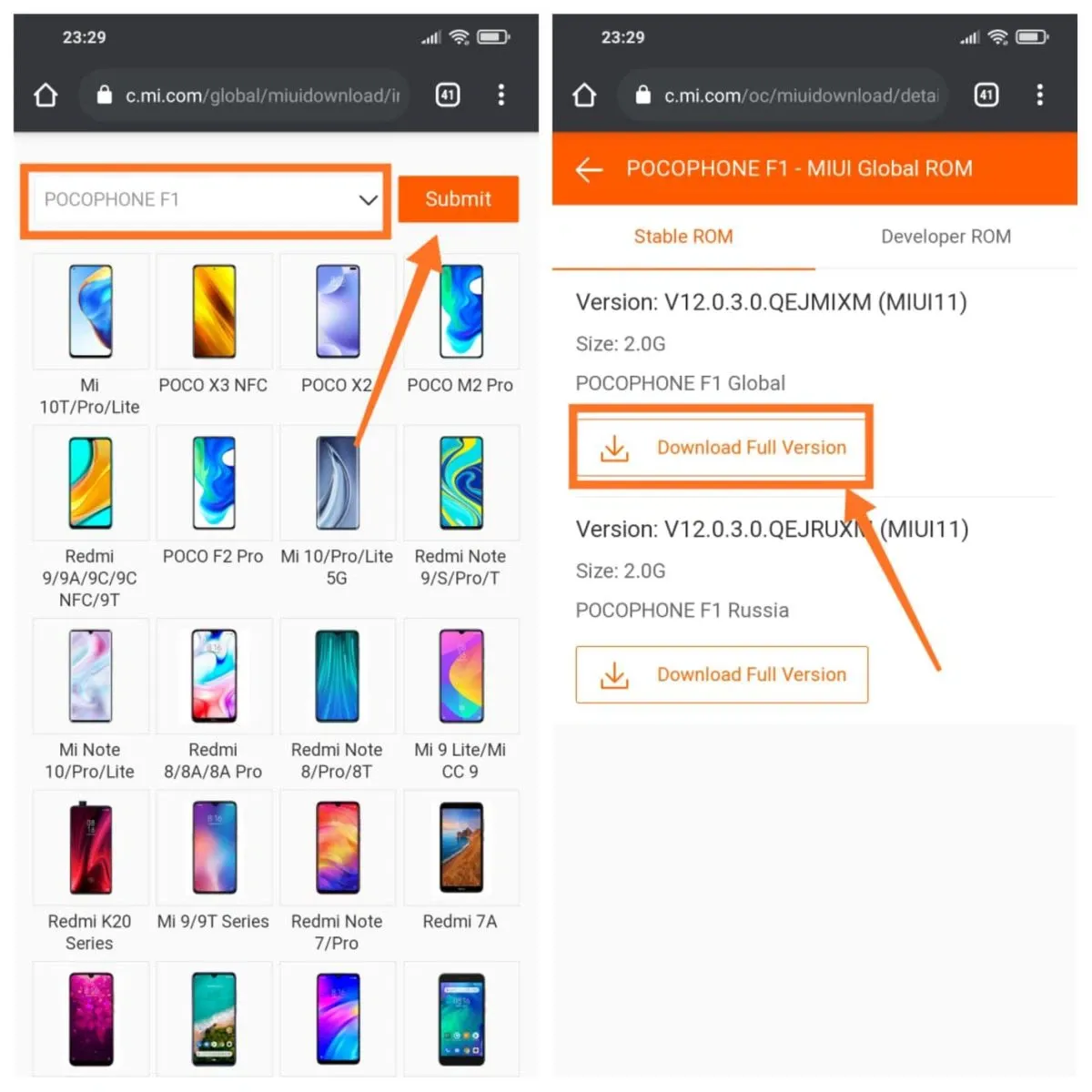 Cách up ROM trực tiếp trên Xiaomi không dùng máy tính