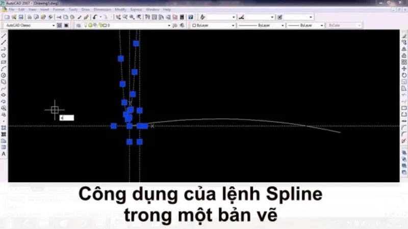 Cách vẽ đường cong trong CAD cực kỳ đơn giản bằng lệnh Spline