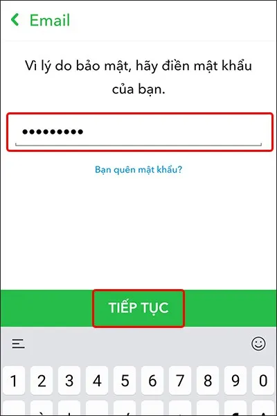 Cách xác thực địa chỉ Email trên ứng dụng Snapchat