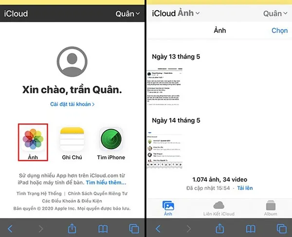 Cách xem ảnh trên iCloud và những lưu ý bạn nên biết 