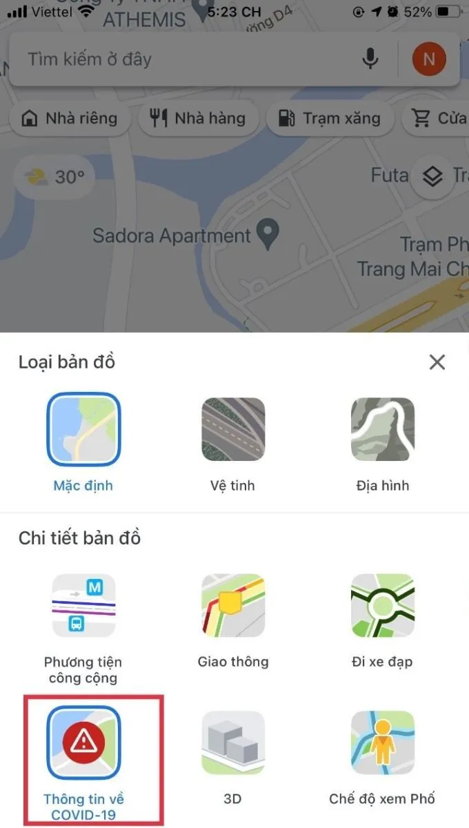 Cách xem các khu vực bị phong tỏa bằng Google Maps trên điện thoại nhanh chóng và tiện lợi