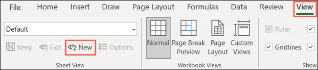 Cách xem tạm thời file Excel khi làm việc chung